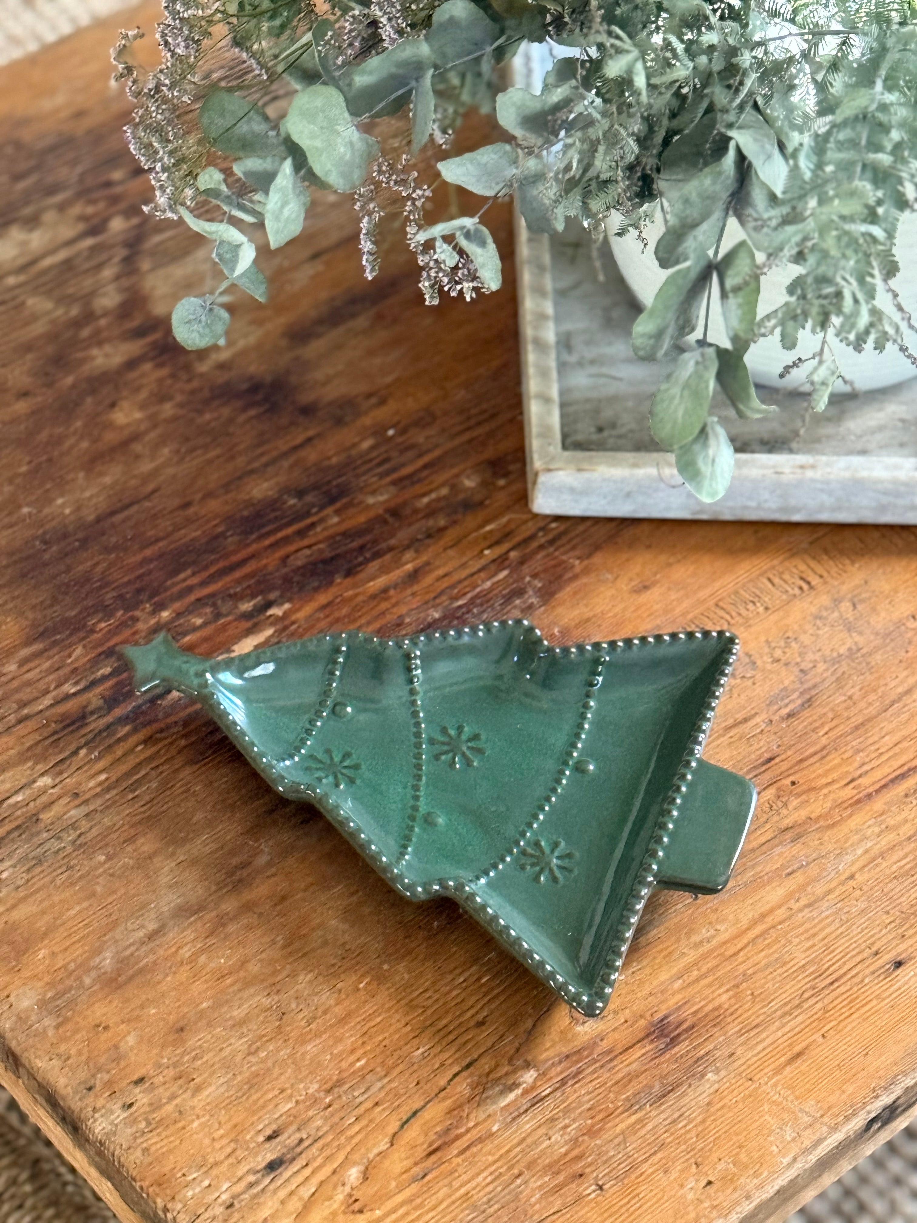 Assiette de service sapin