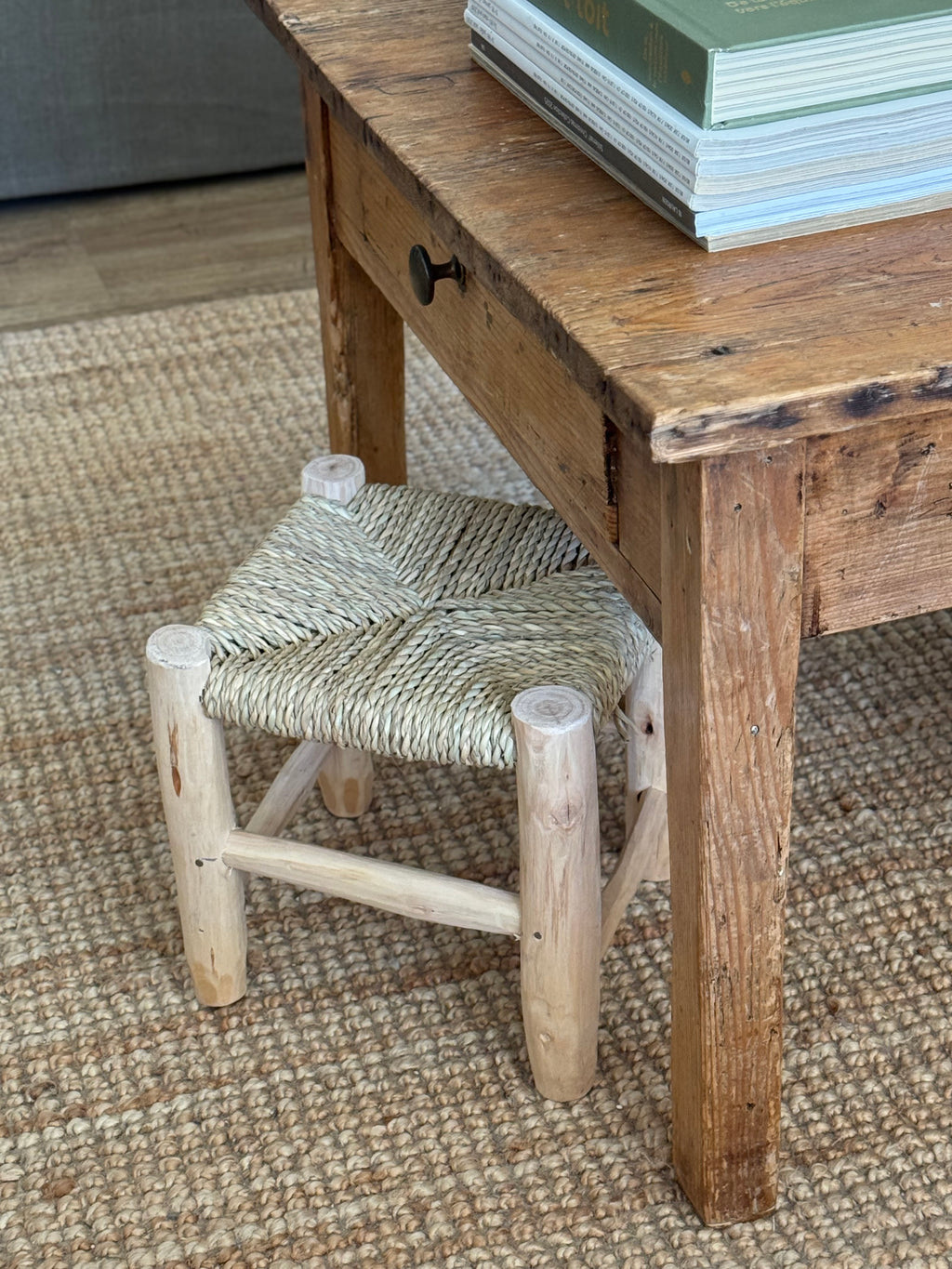 Petit tabouret artisanat marocain