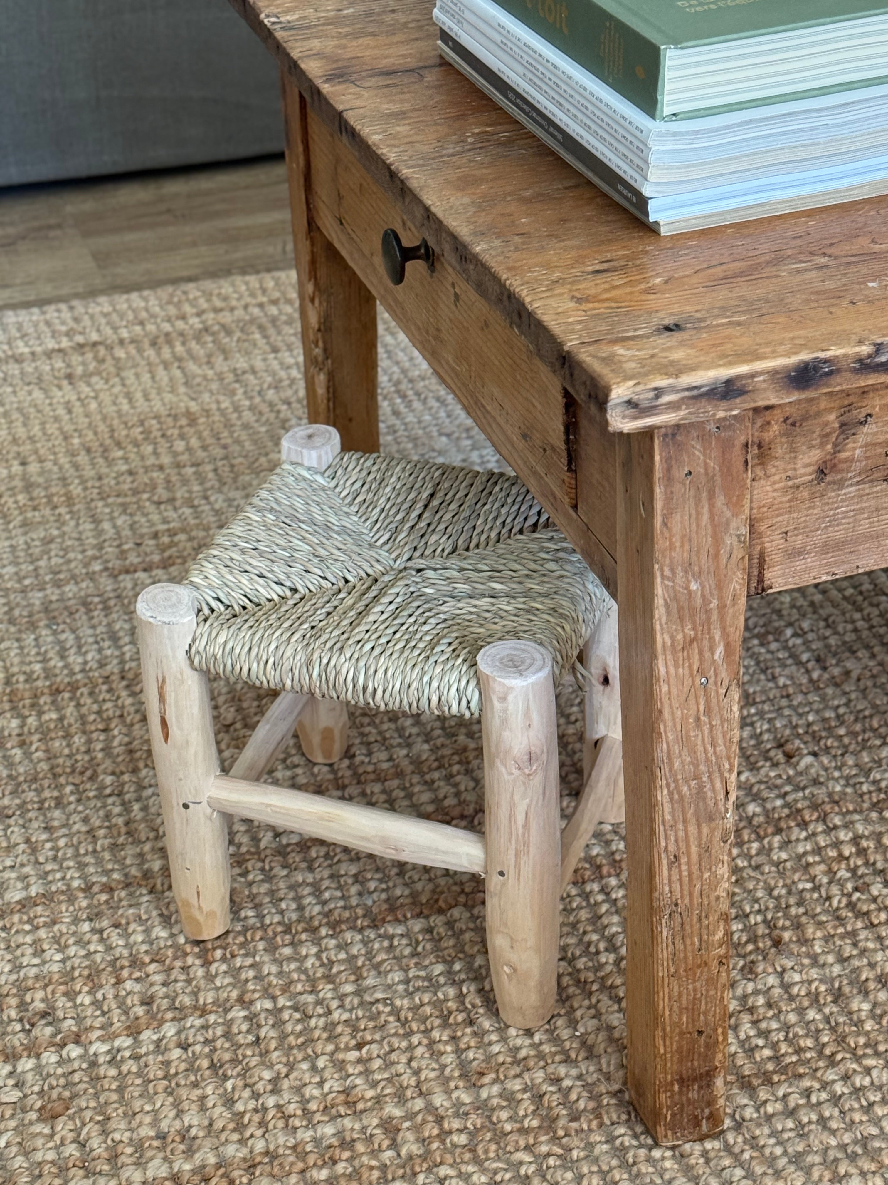 Petit tabouret artisanat marocain