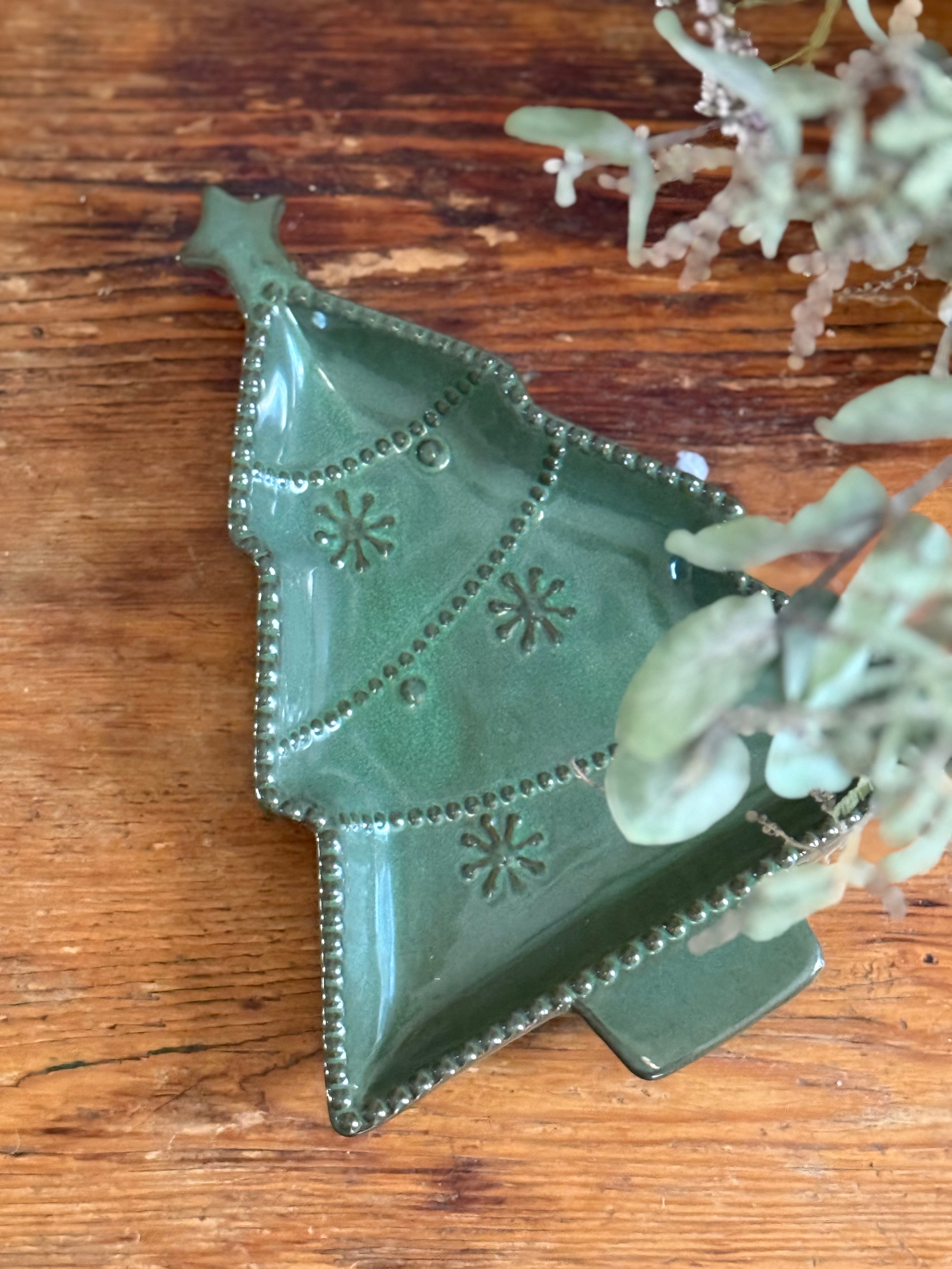 Assiette de service sapin