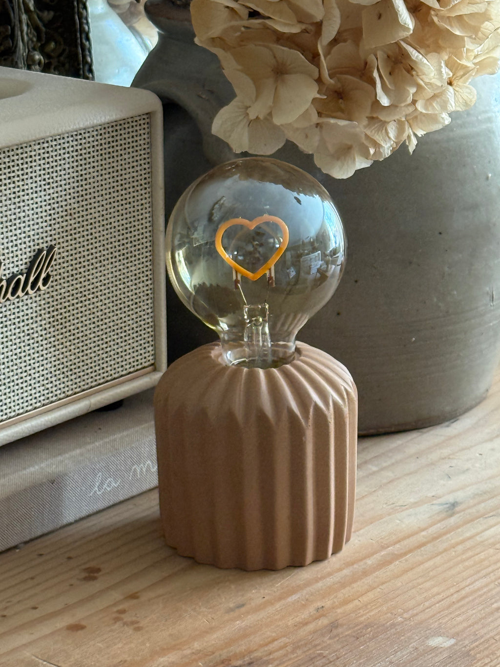 Petite lampe Led marron