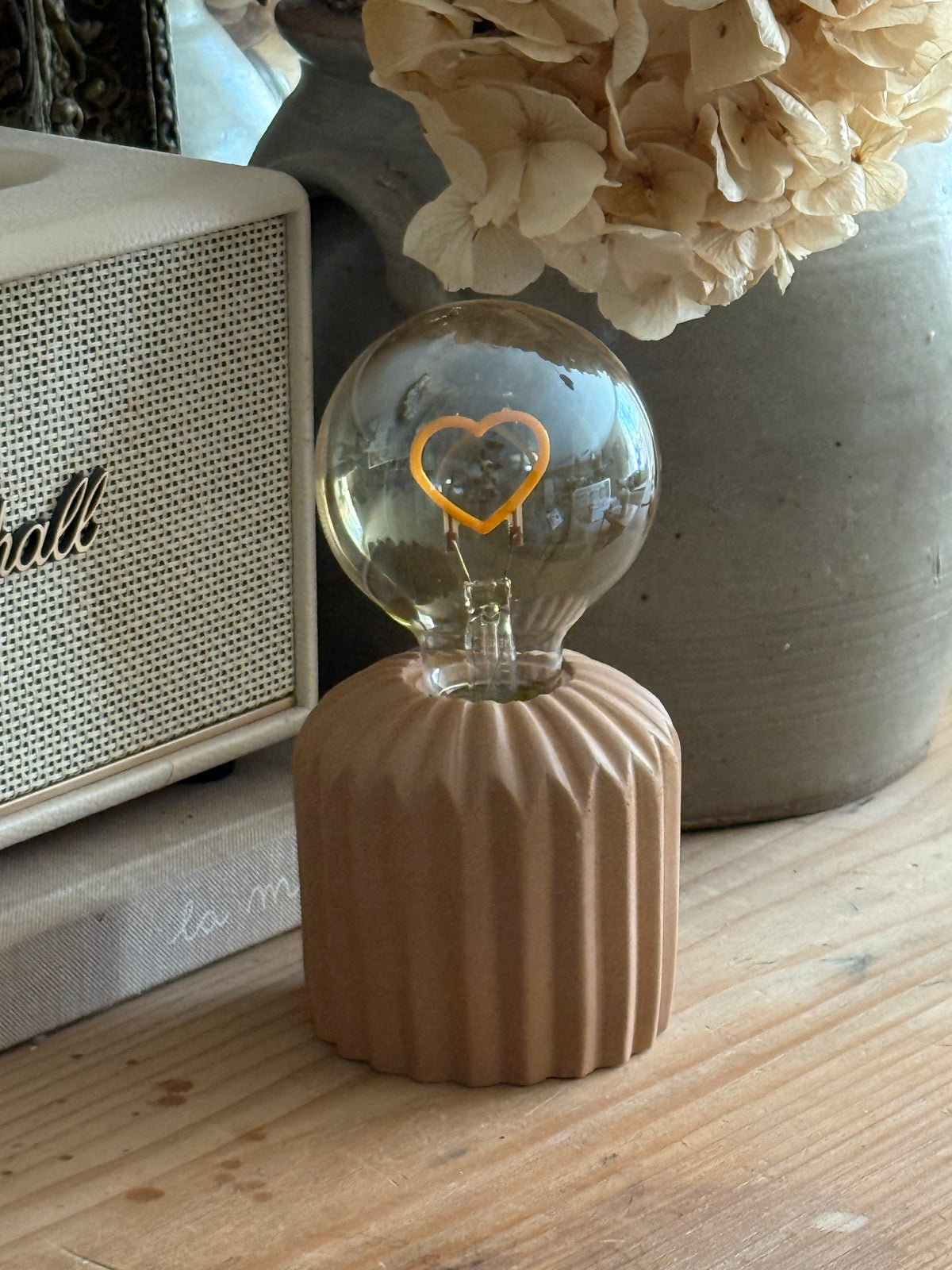 Petite lampe Led marron