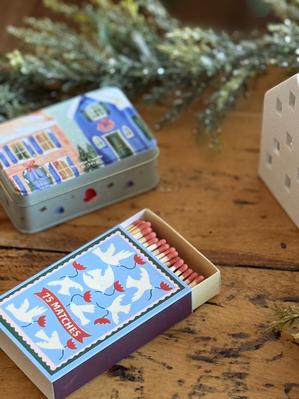 Boîte d’allumettes oiseaux