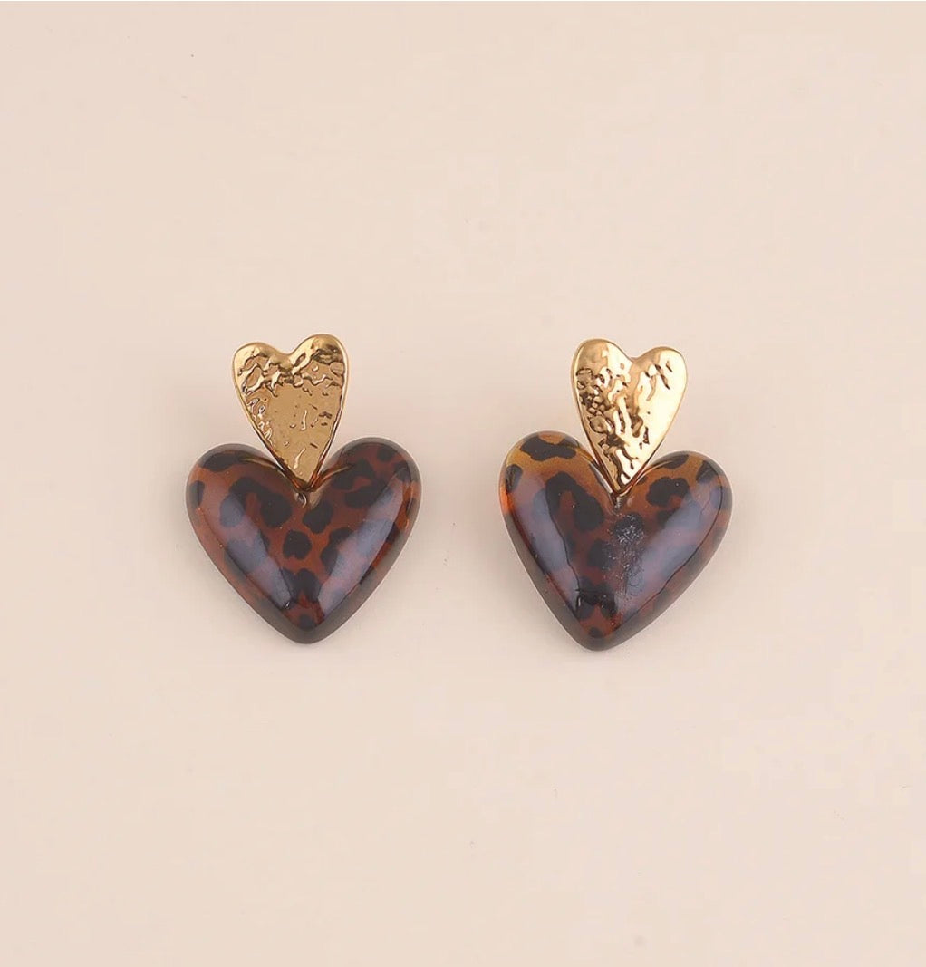 Boucles d’oreilles léopard