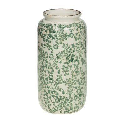 Vase fleuri vert