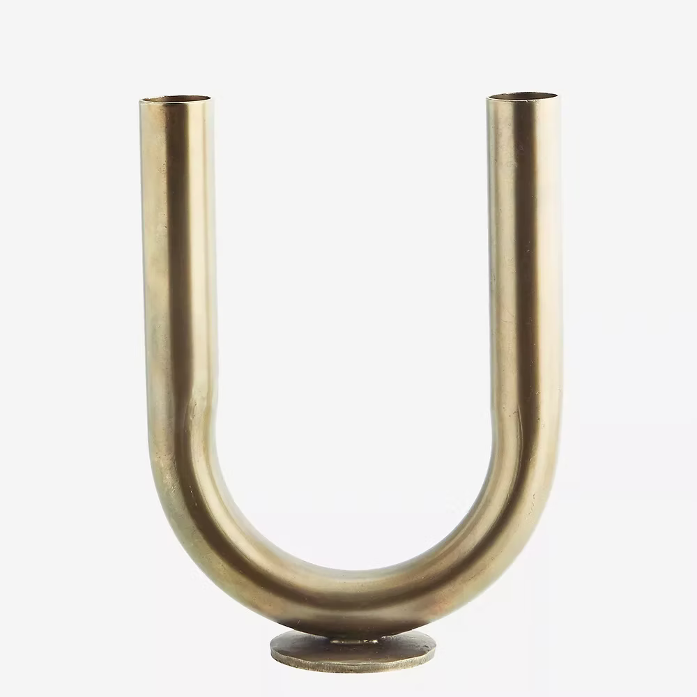 Vase tube en laiton