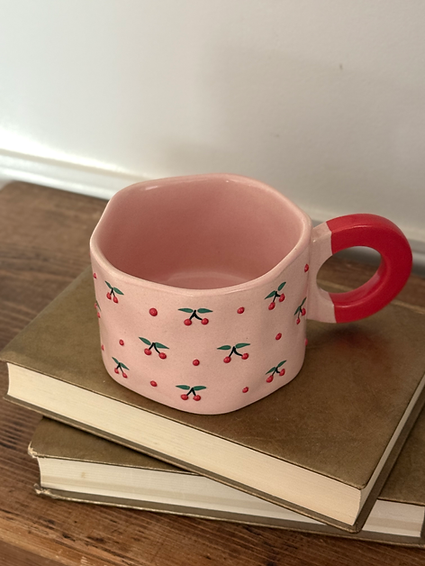 Mug en céramique cerises