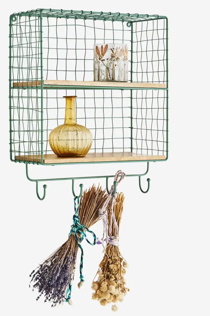 Etagère murale crochet (vert)