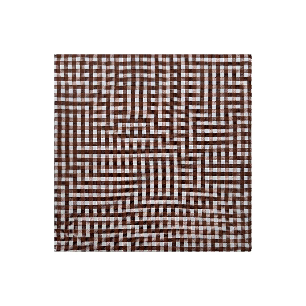 Serviettes en papier vichy marron