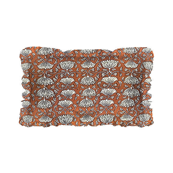 Coussin imprimé brun