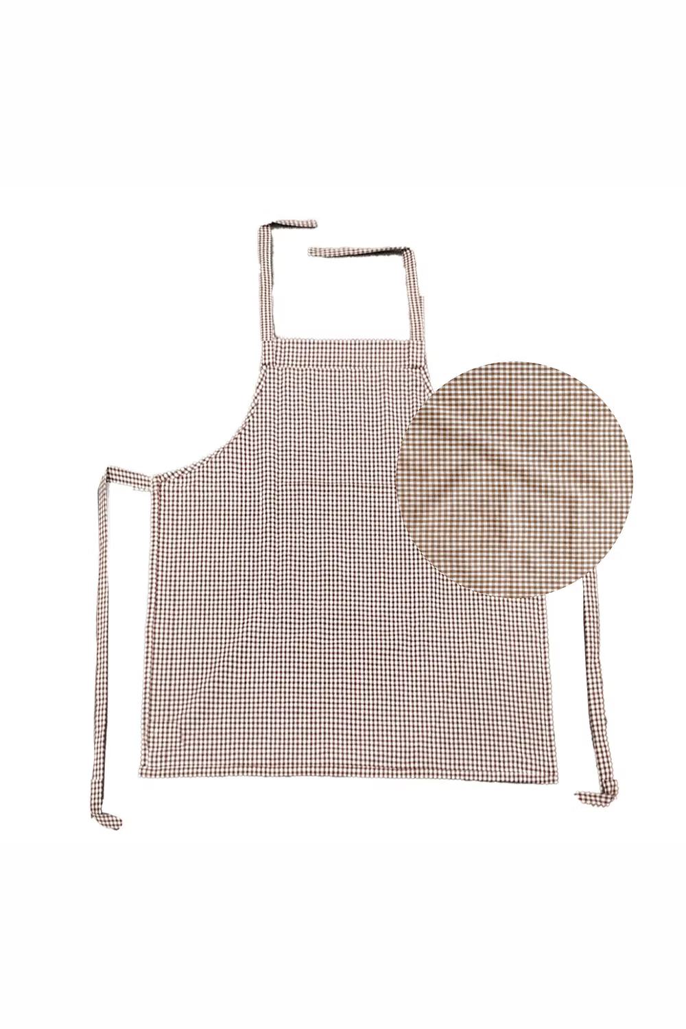 Tablier de cuisine vichy sable