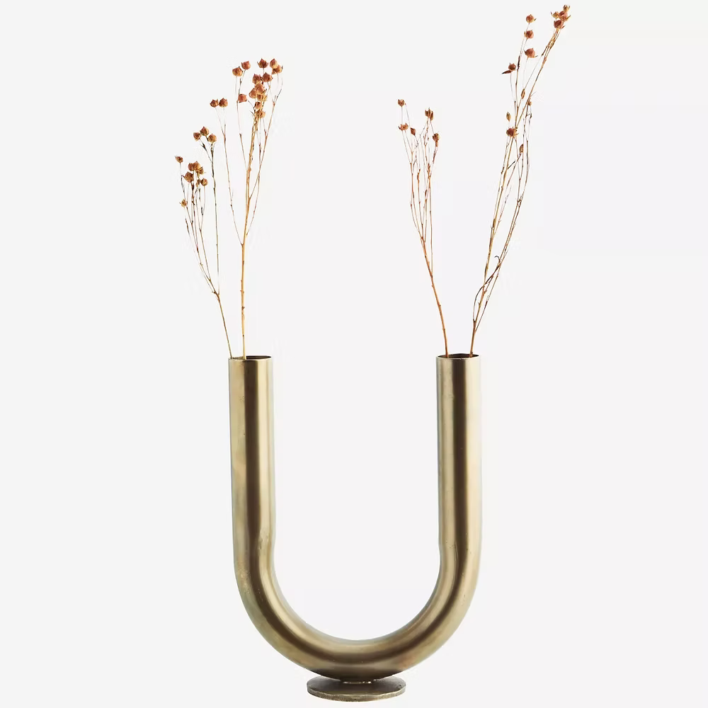 Vase tube en laiton