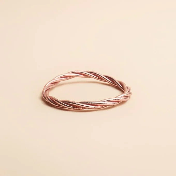 Jonc Kumali torsadé rose gold M