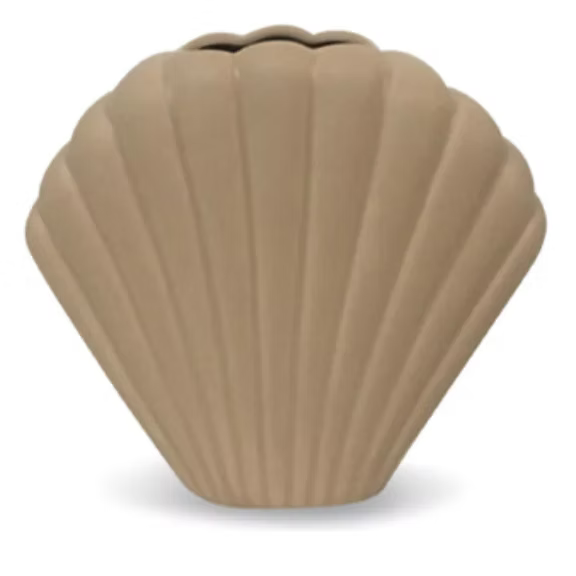 Vase coquillage sable