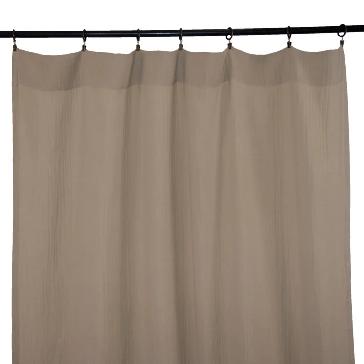 Rideau gaze de coton Naturel