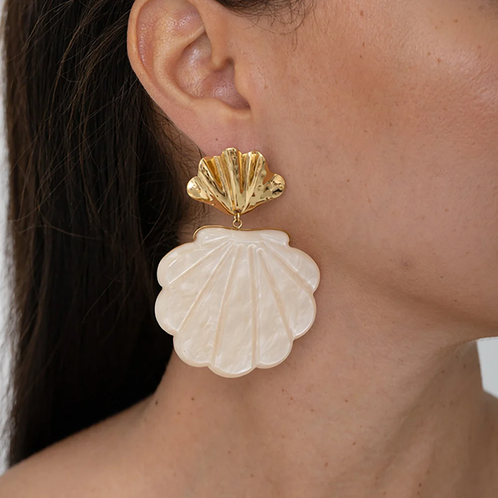 Boucles d’oreilles coquillages