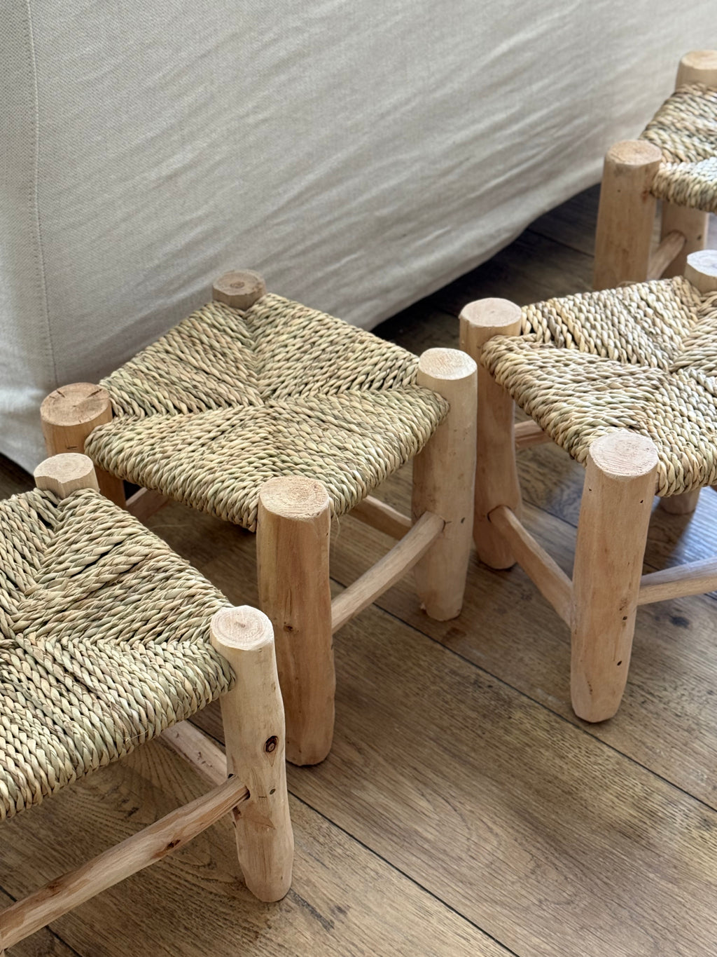 Petit tabouret artisanat marocain