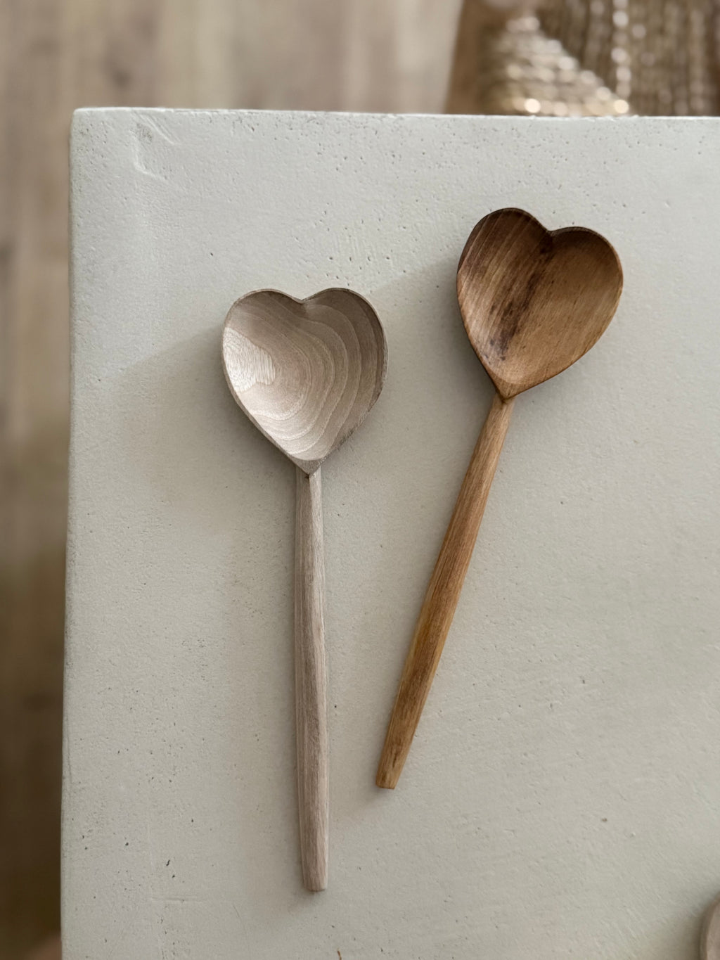 Cuillère en bois cœur