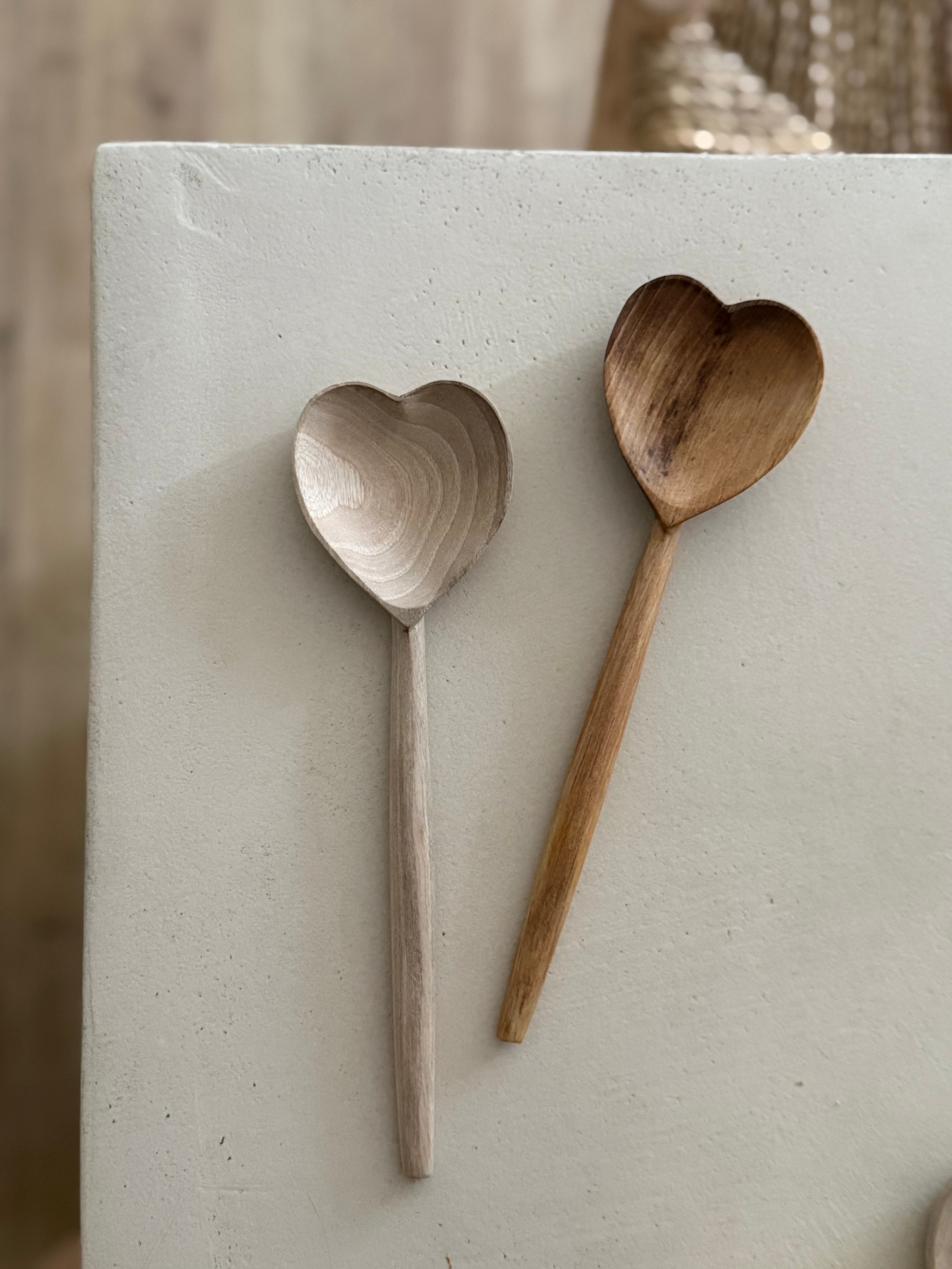 Cuillère en bois cœur
