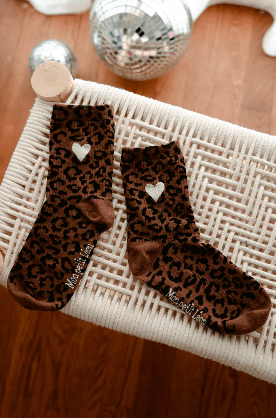 Chaussettes femme léopard