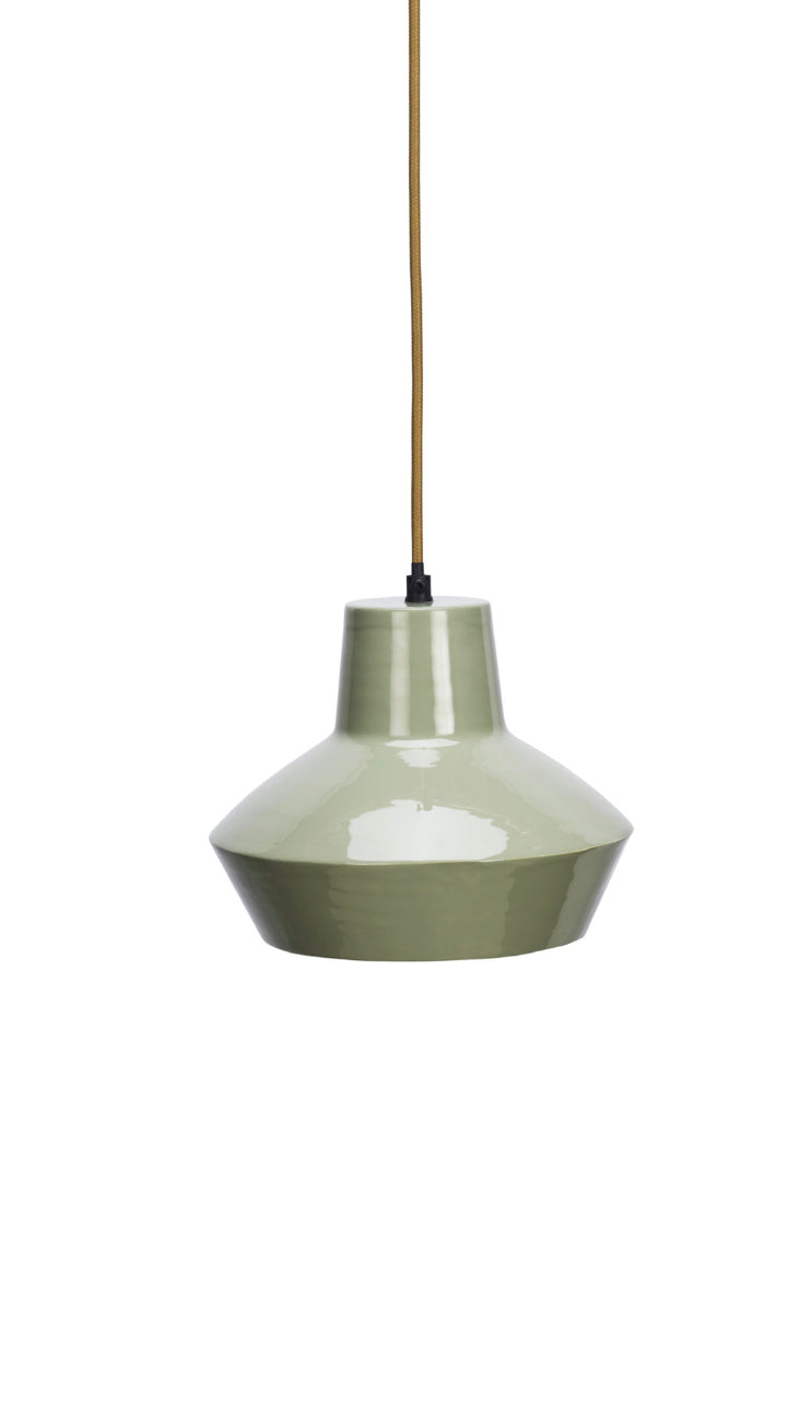 Luminaire émaillé vert doux