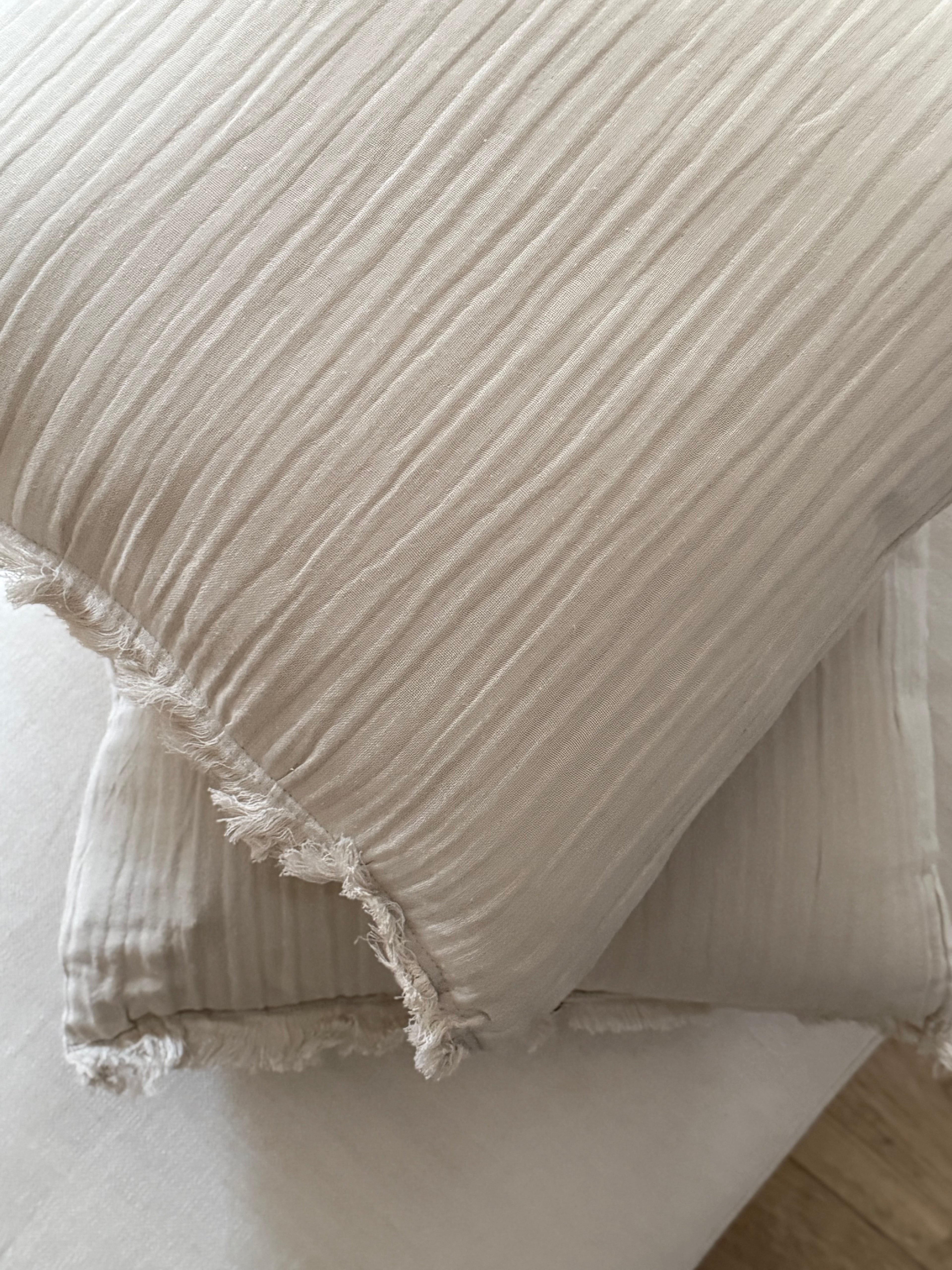 Coussin en gaze de coton NATUREL