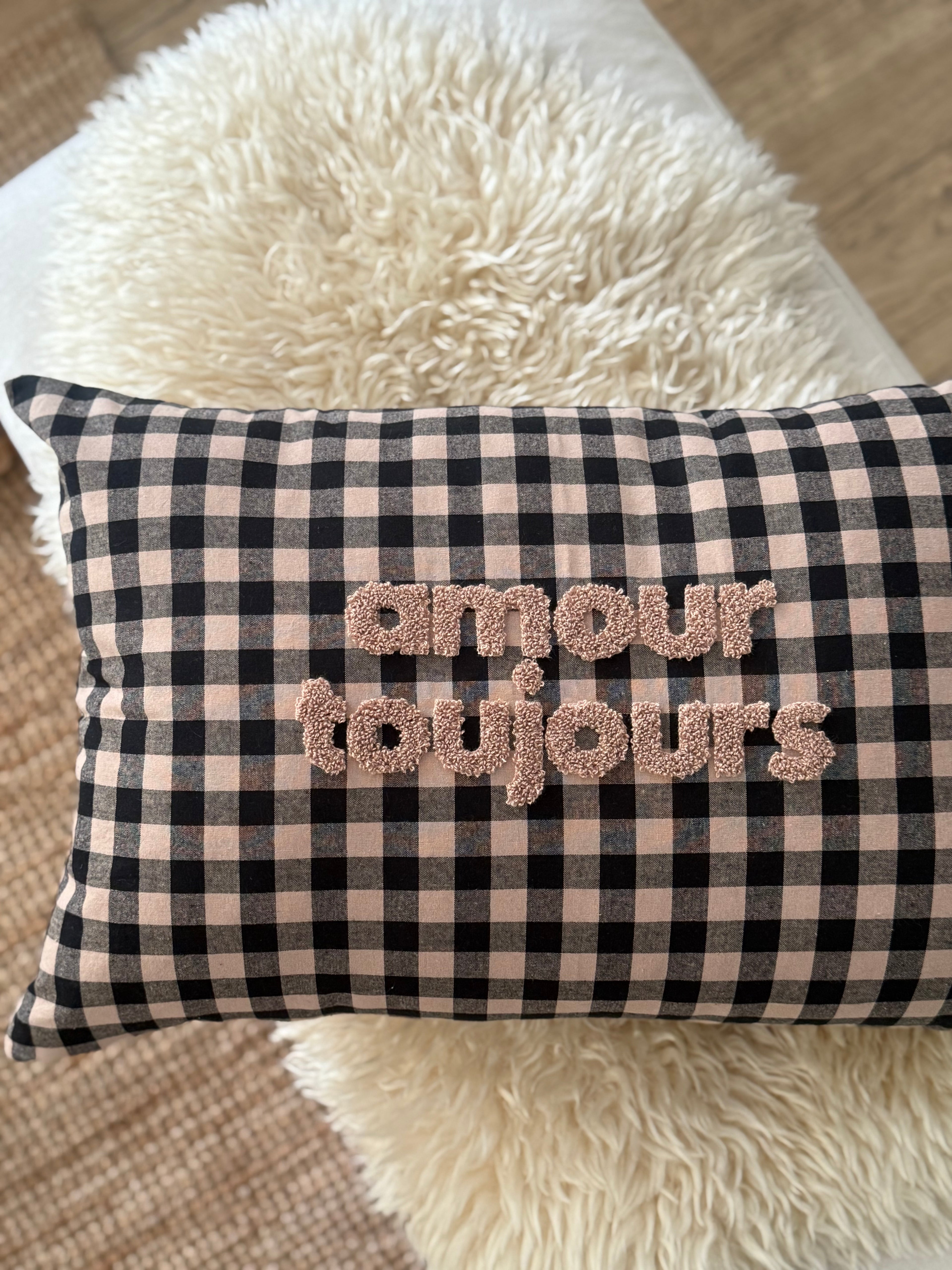 Coussin AMOUR TOUJOURS 🤎