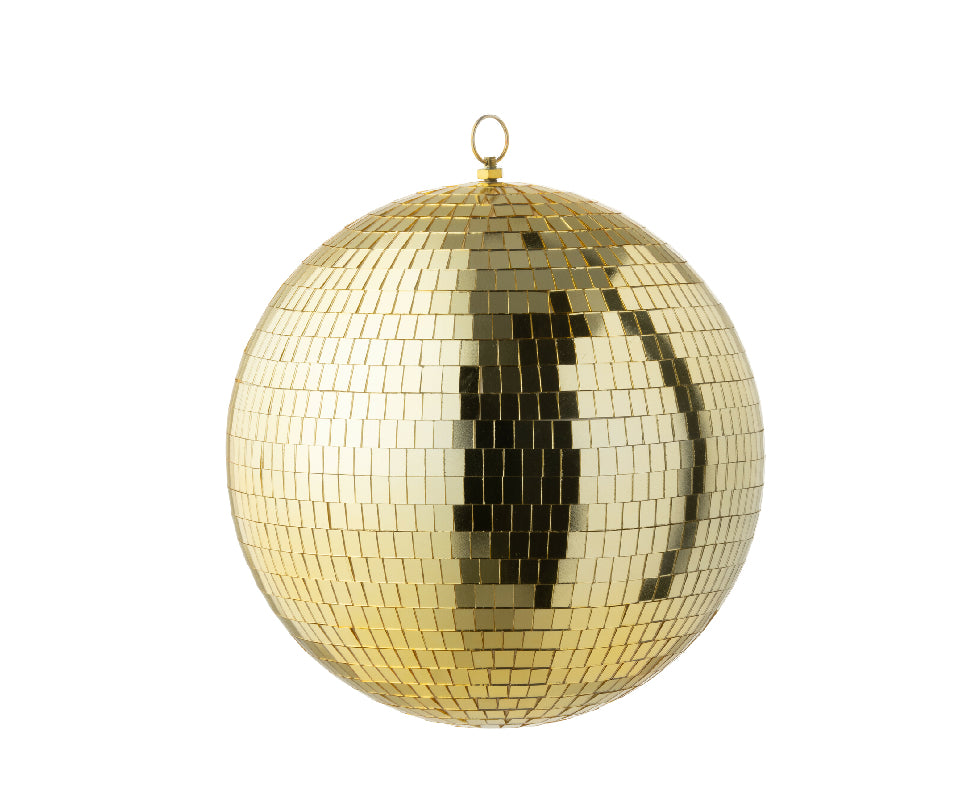Boule à facettes dorée 25 cm