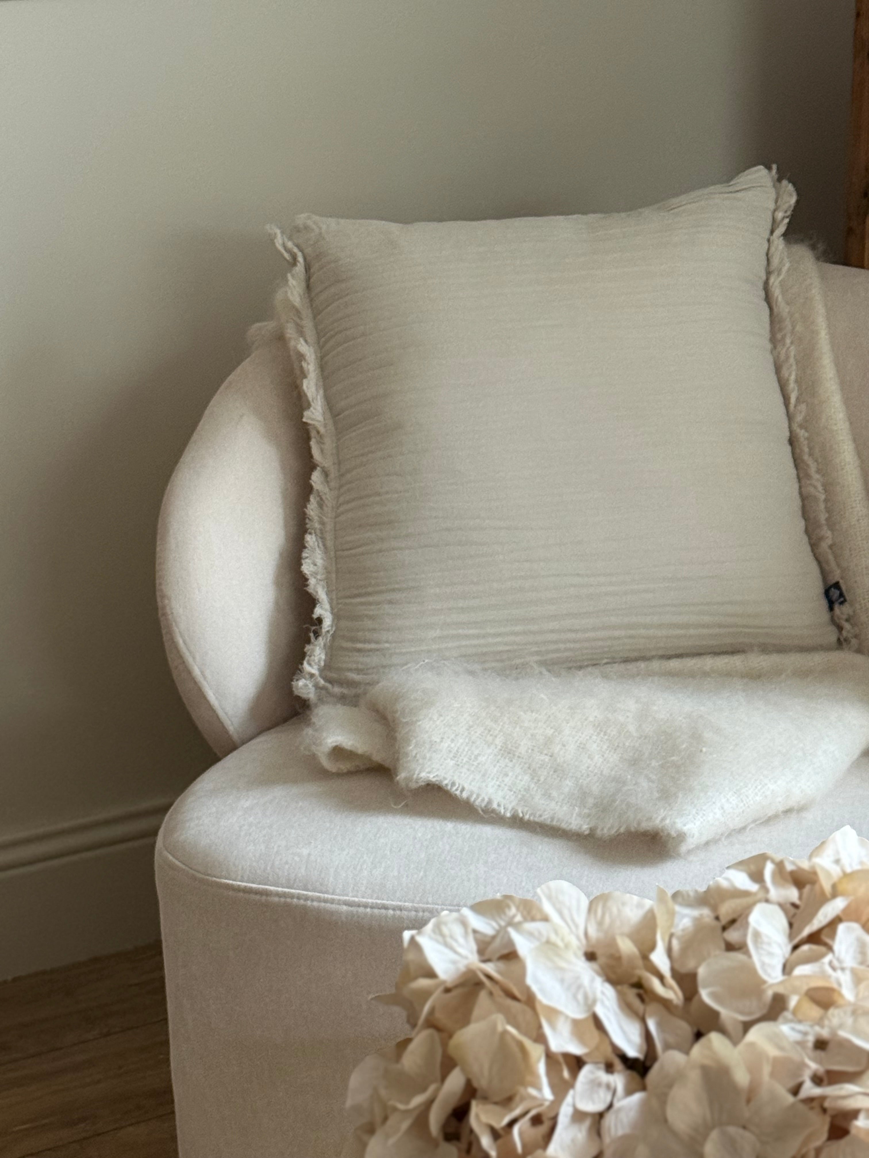 Coussin en gaze de coton NATUREL