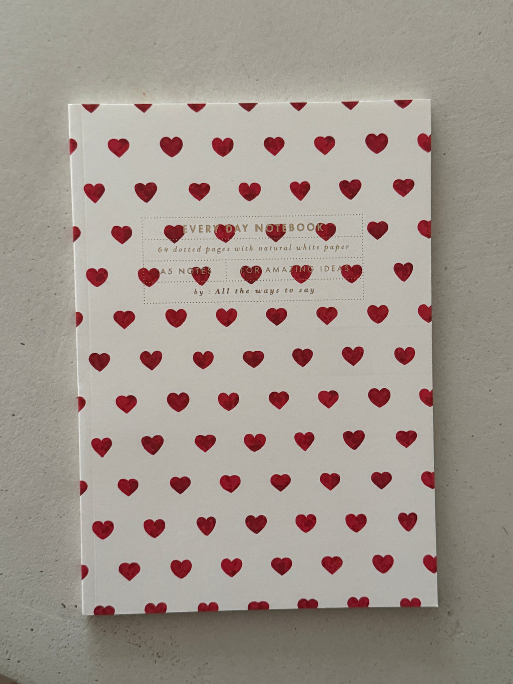 Carnet souple PETITS CŒURS