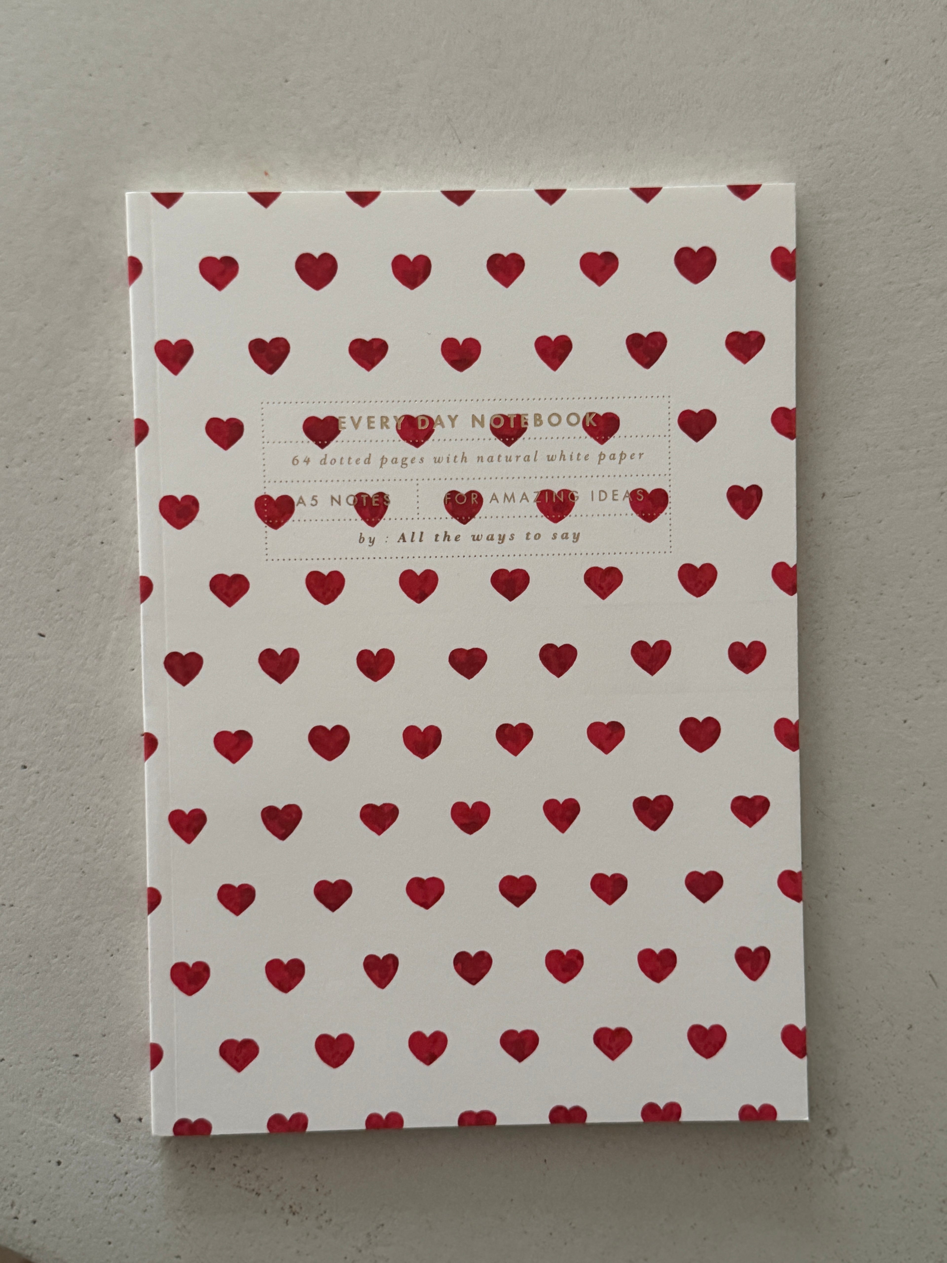 Carnet souple PETITS CŒURS