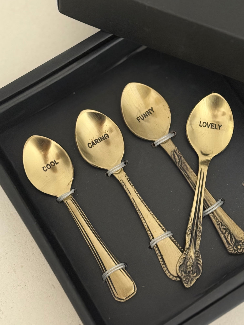 Petites cuillères laiton