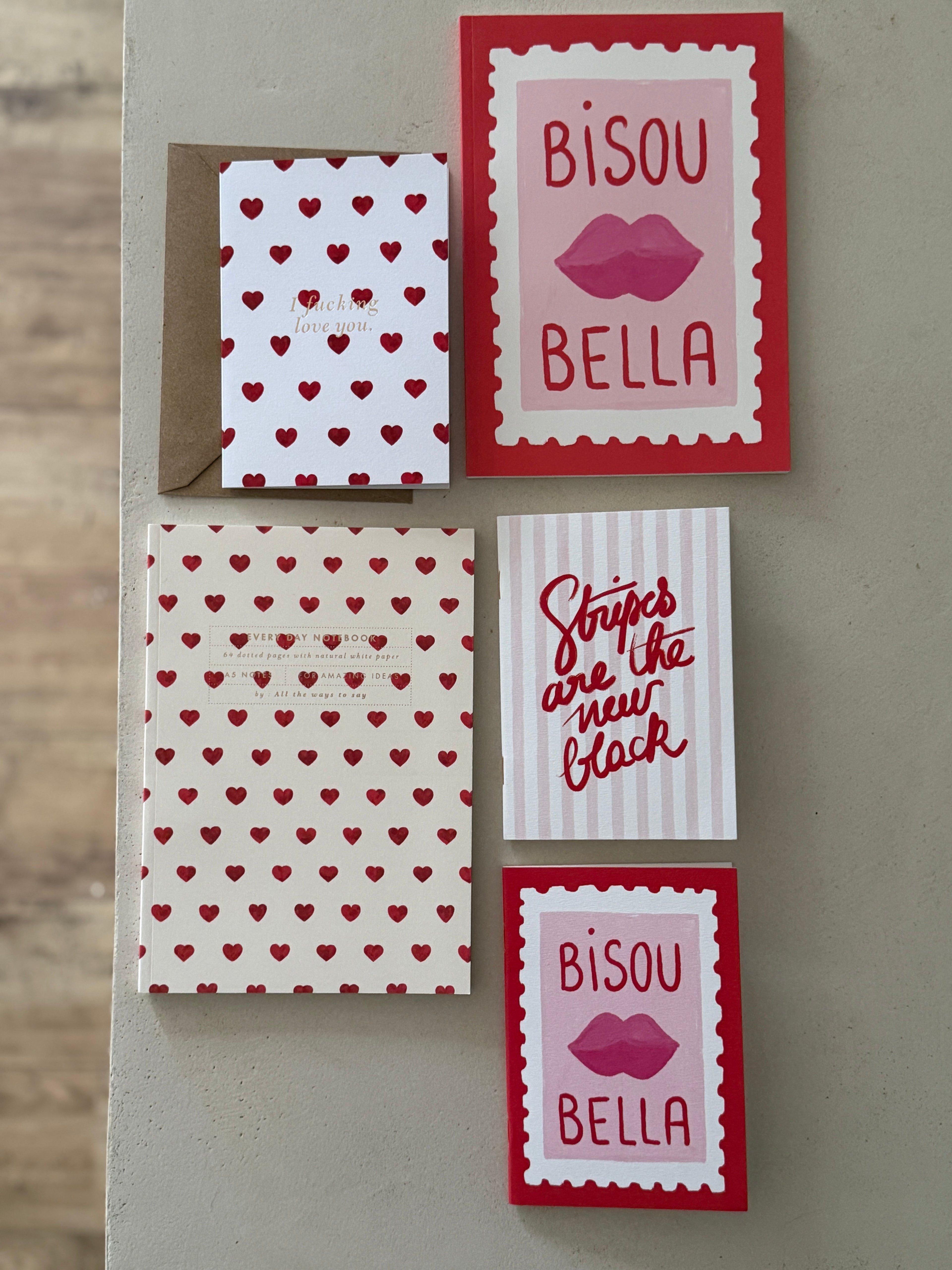 Carnet souple BISOU BELLA