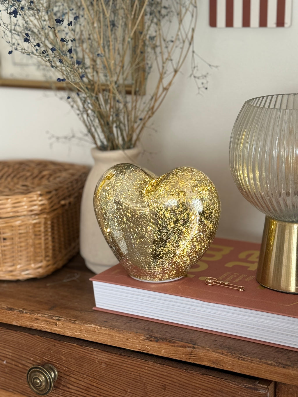 Déco LED doré vieilli