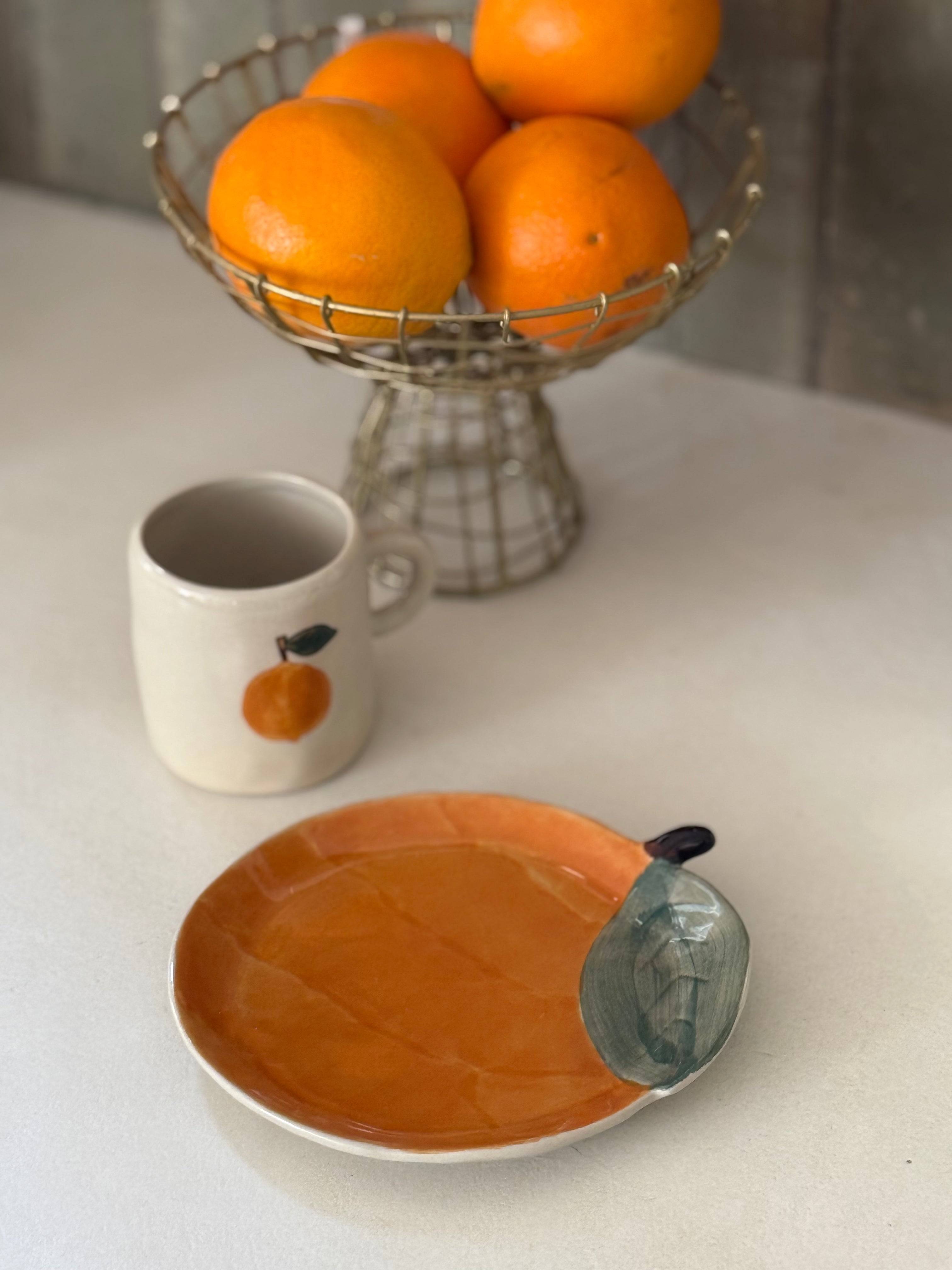 Assiette Orange