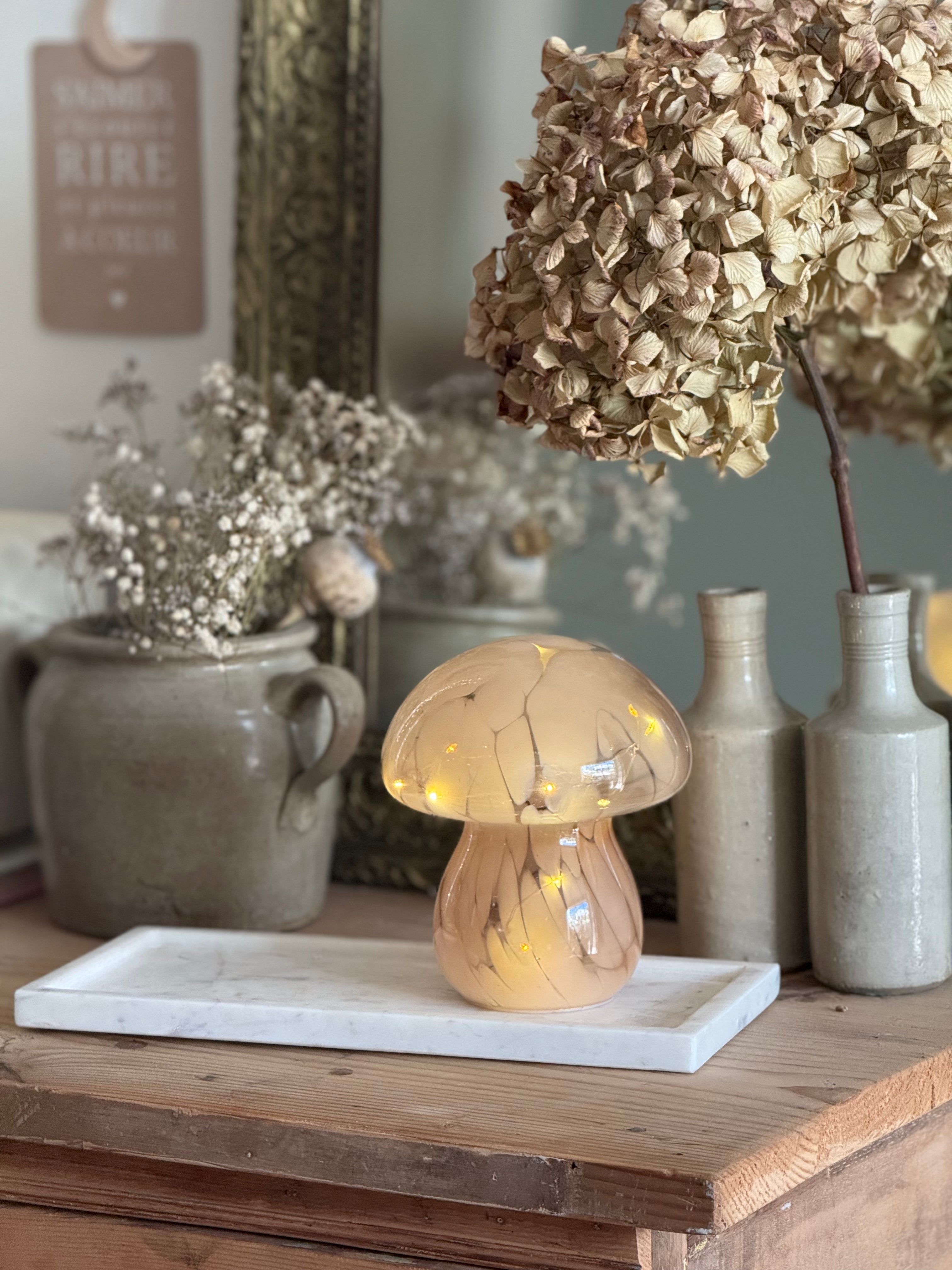 Champignon LED beige