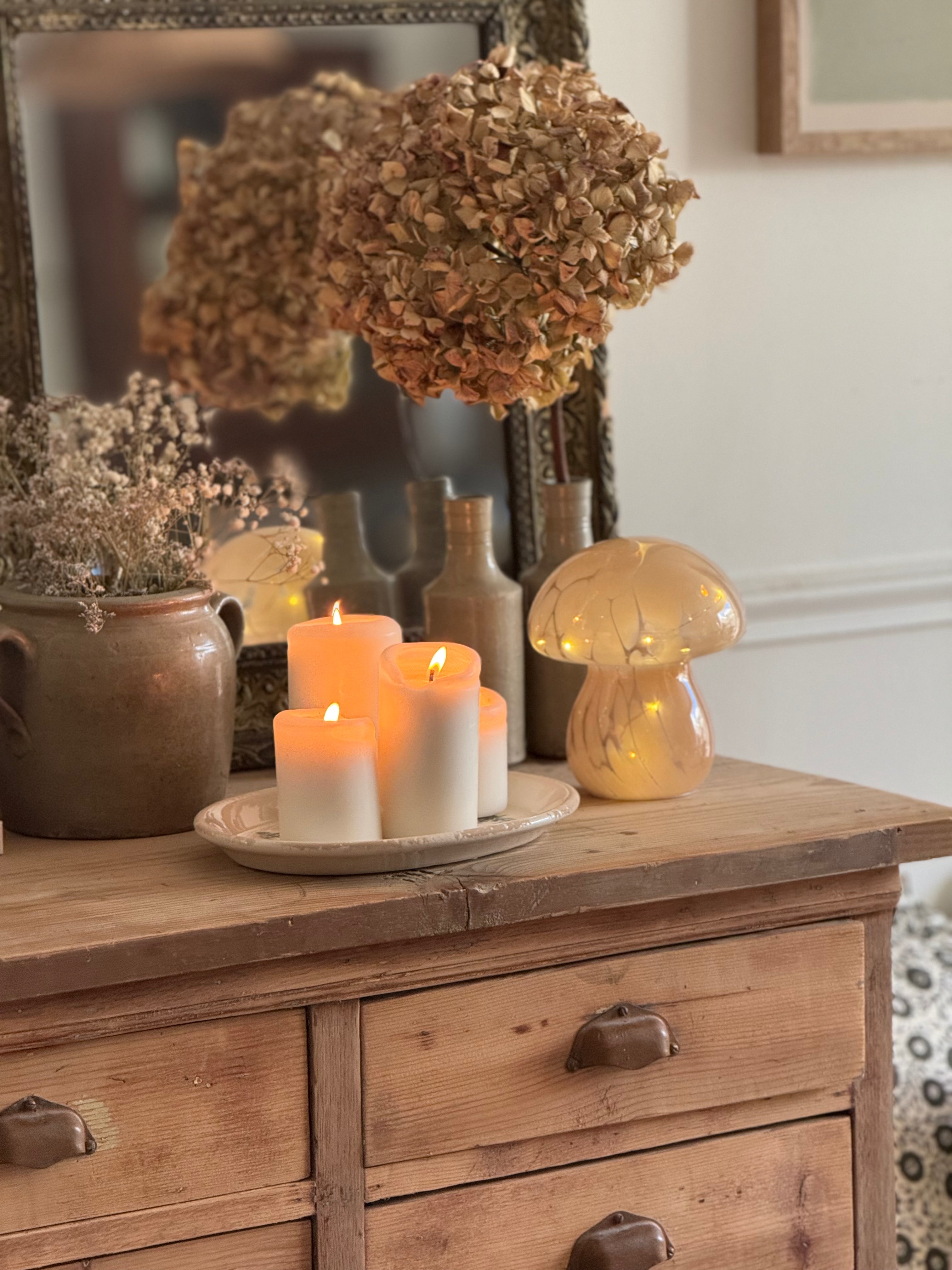 Champignon LED beige