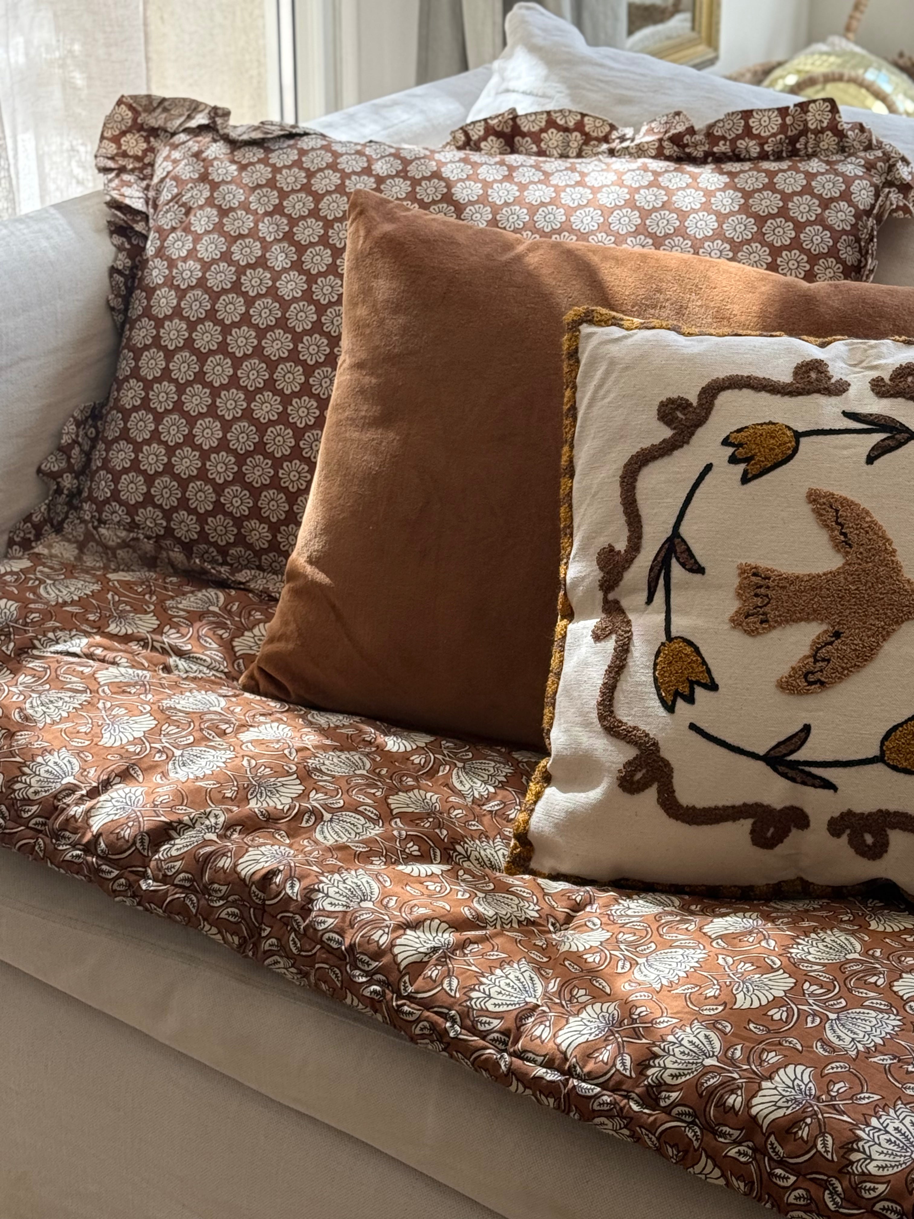 Coussin velours