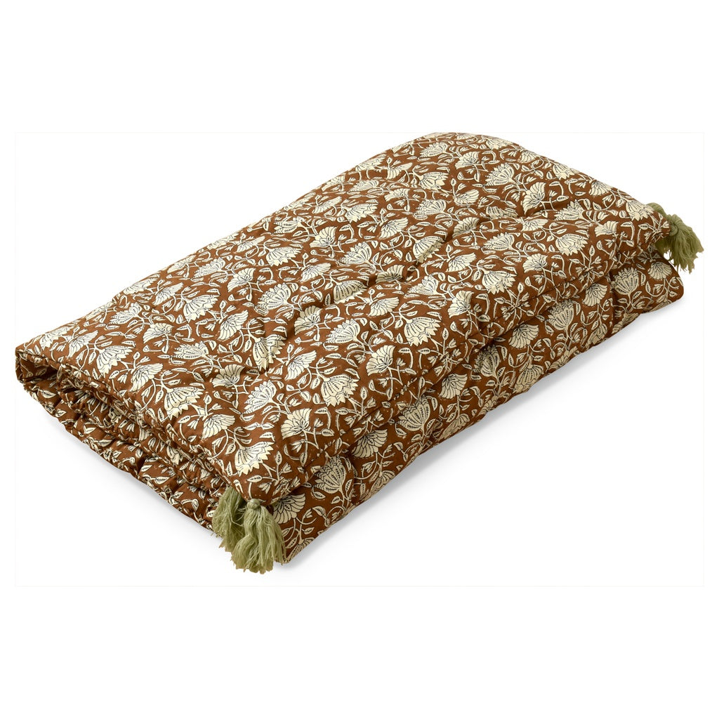 Sofa cover brun